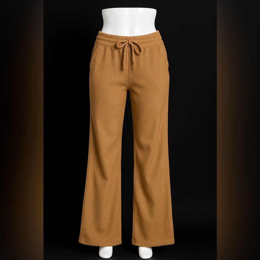 Molly Bracken Gold Wide-Leg Pants